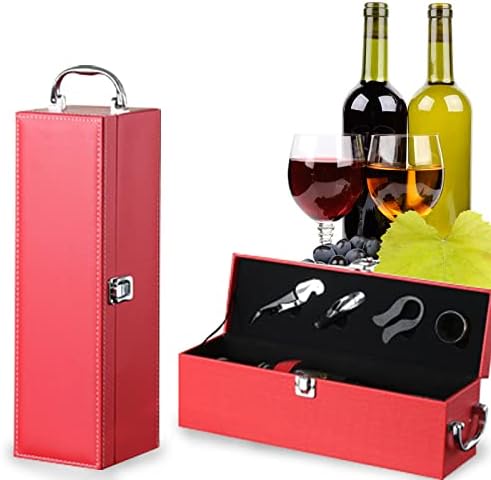 Стойка за вино в бутилки, Кожени Подаръчни Кутии за Вино за сватба, Годишнина, Пътувания, ресторанти, партита, Подаръци за любителите